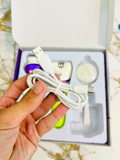 VGR V-759 5-in-1 Women’s Lady Care Grooming Set – Epilator, Facial Cleanser, Callus Remover & Body Trimmer Kit
