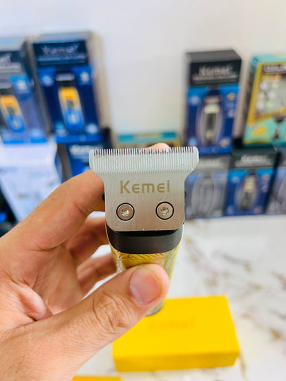 KEMEI KM-519A Dazzling Color Digital Display Hair Trimmer – 7200RPM with 1mm, 2mm & 3mm Combs
