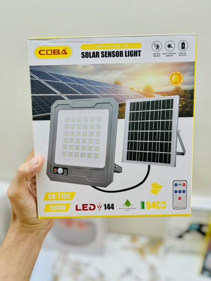 COBA CB-T105 500W Solar Sensor Light – IP66 Waterproof, 5400mAh Battery & Smart Sensor