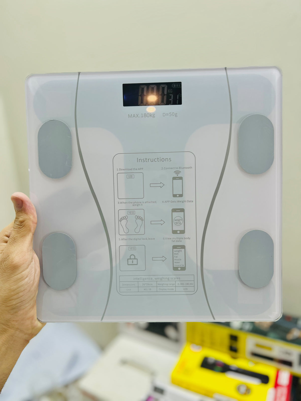 Digital Bathroom Scale – Passionate Creative | Extra Large Backlit LCD DISPLAY