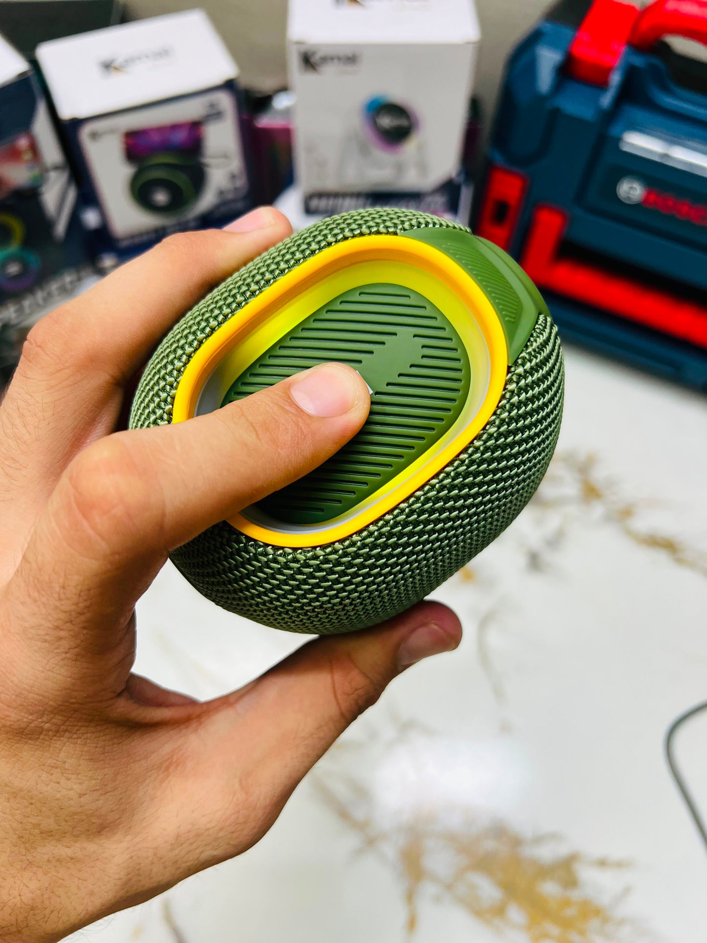 Kamal KSP-01 Portable Bass Wireless Speaker – 1800mAh Battery, 8 Hours Music | Made in Dubai