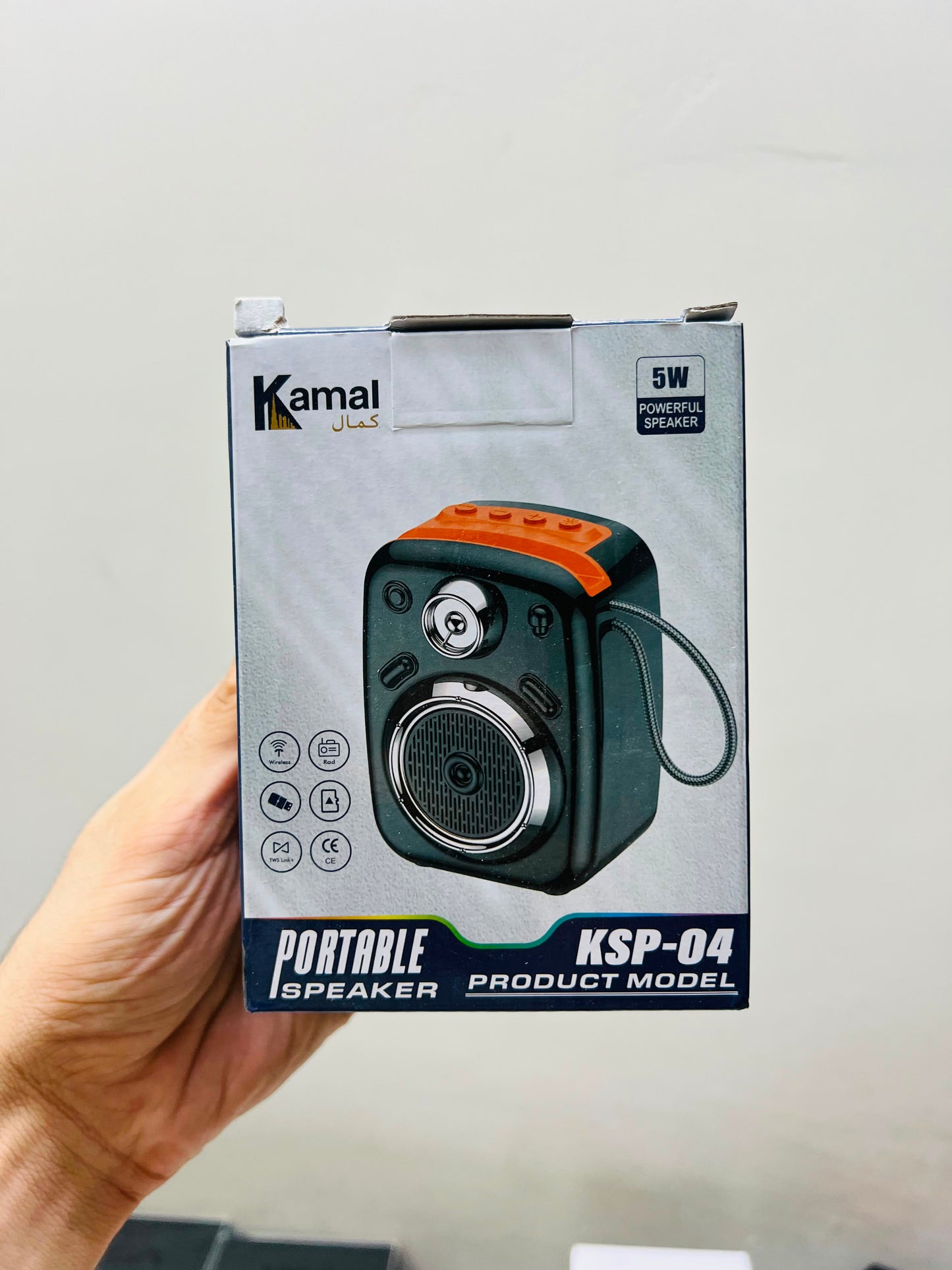 Kamal KSP-04 Portable Wireless Speaker – TWS Link, Radio Mode & 7 Hours Music Time