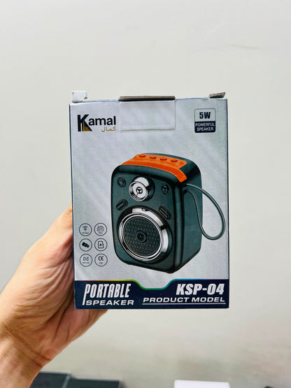 Kamal KSP-04 Portable Wireless Speaker – TWS Link, Radio Mode & 7 Hours Music Time