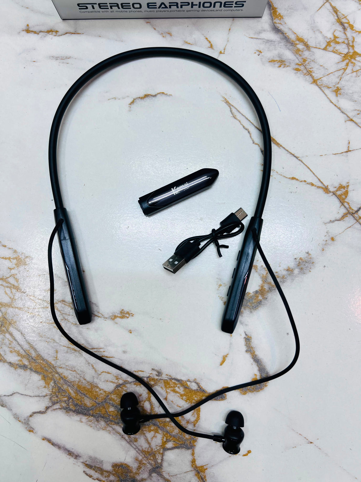 KAMAL KNB02 Wireless Stereo Earphones – High-Quality Sound, Phone Calls & 35 music Battery