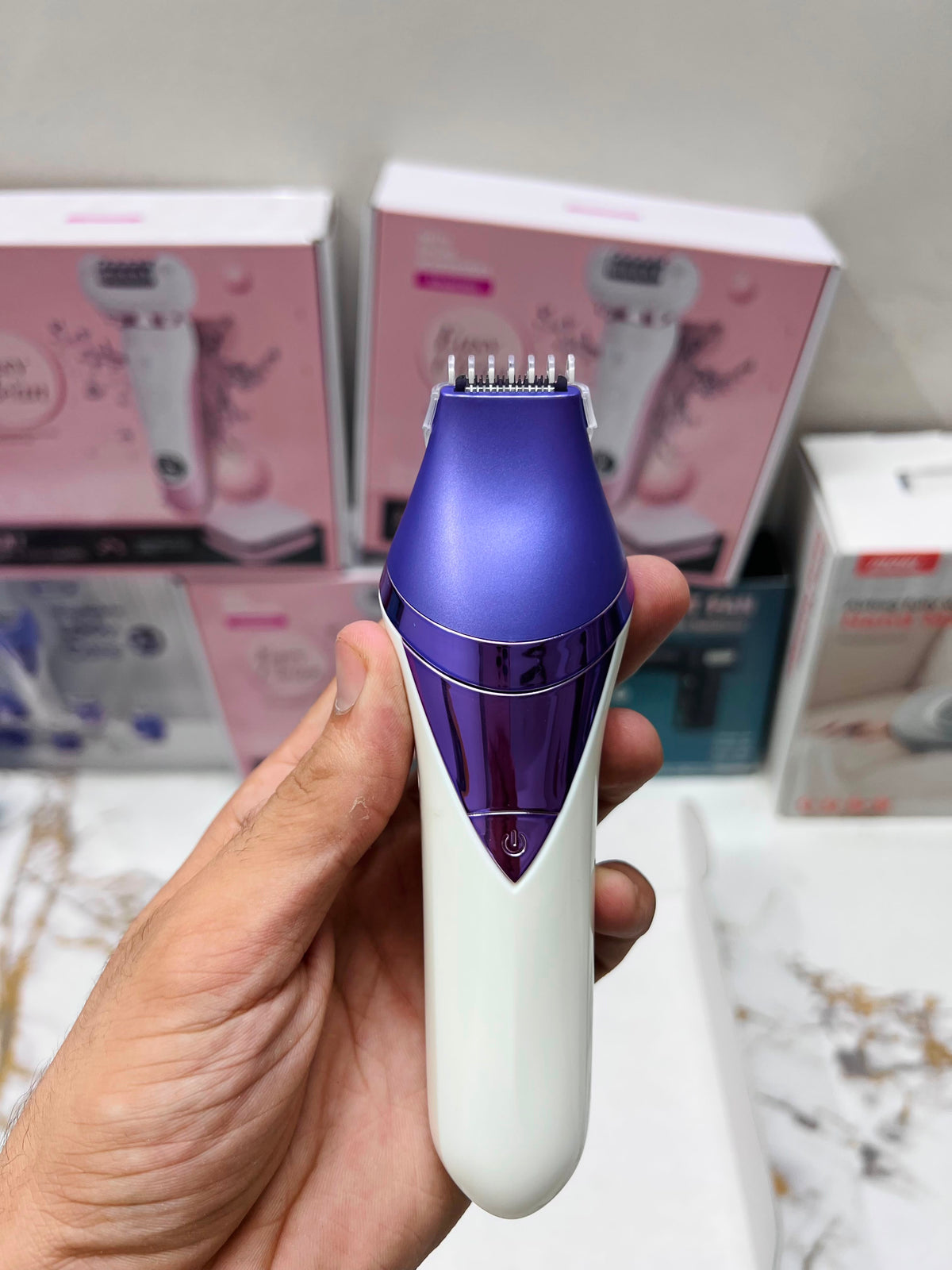 Washable Lady Care Set 7-in-1 M-727 – Lady Shaver, Callus Remover, Massager & Bikini Trimmer