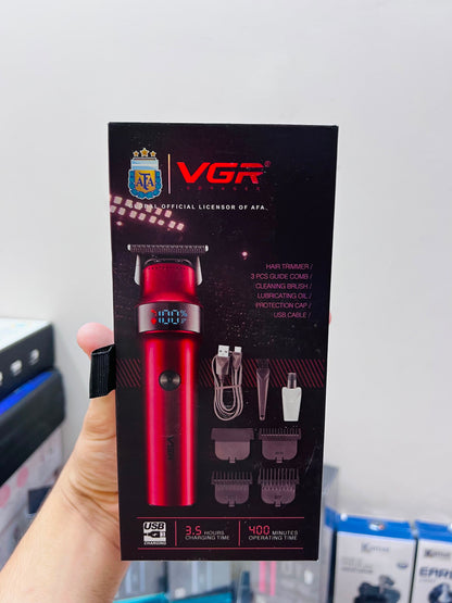 VGR V-987 Professional Hair Trimmer – 7000 RPM Turbo Motor|🇦🇷ARGENTINA LOT