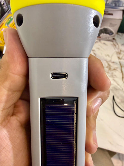 Dual Light Source Torch CH-24084 – Rechargeable High Power Flashlight with Battery Display & Side Light