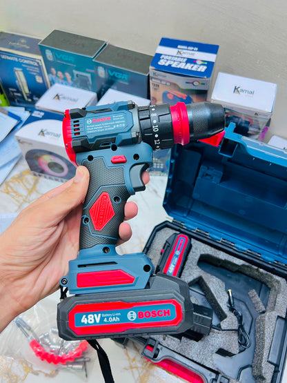 Imported Bosch Powerful Drill – Heavy-Duty Electric Drill for Home, Workshop & DIY | 1-Month Warranty