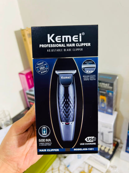 Kemei KM-1835 Professional Hair Clipper – Carbon Steel Blade,with 1mm, 2mm, 3mm, 4mm & 5mm Combs