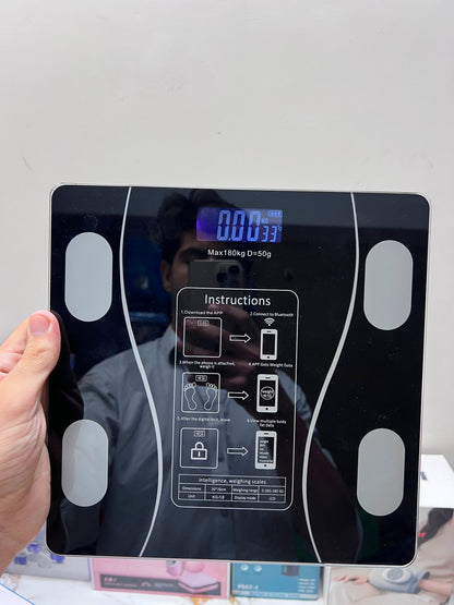 Imported Healthy Weight Digital Scale – 180KG Capacity, Tempered Glass, LCD Display & Mobile App