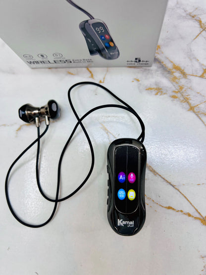KAMAL KNB07 Magnetic Wireless Earphones – 5 Voice Changer, Singing Mode, Heavy Bass, Gaming Mode & 10M Range
