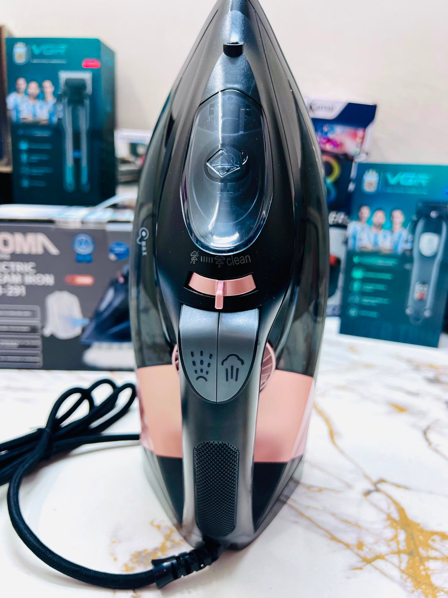 BOMA BM-291 2200W Electric Steam Iron – German Design, 1-Year Warranty & One-Touch Steam
