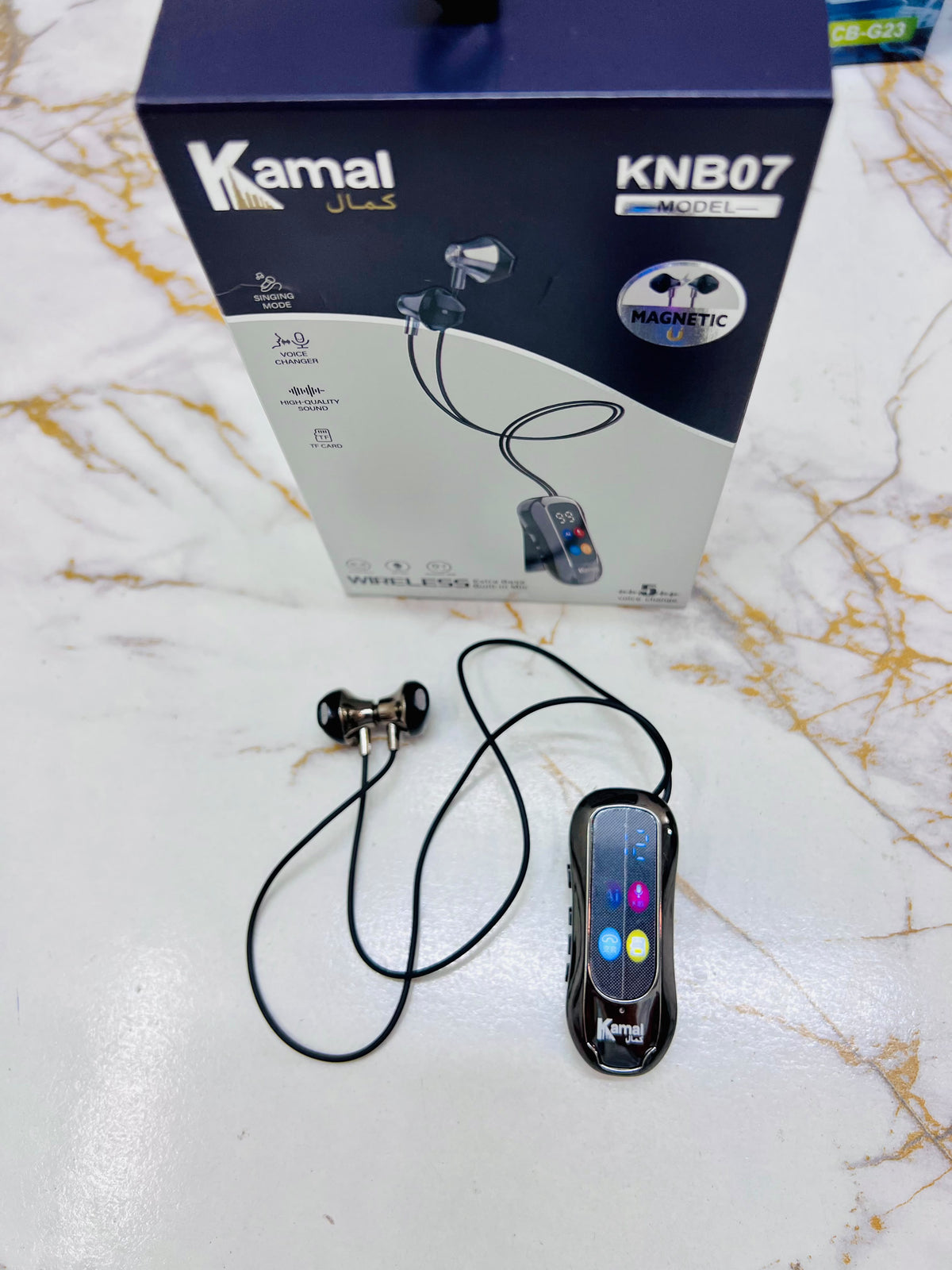KAMAL KNB07 Magnetic Wireless Earphones – 5 Voice Changer, Singing Mode, Heavy Bass, Gaming Mode & 10M Range
