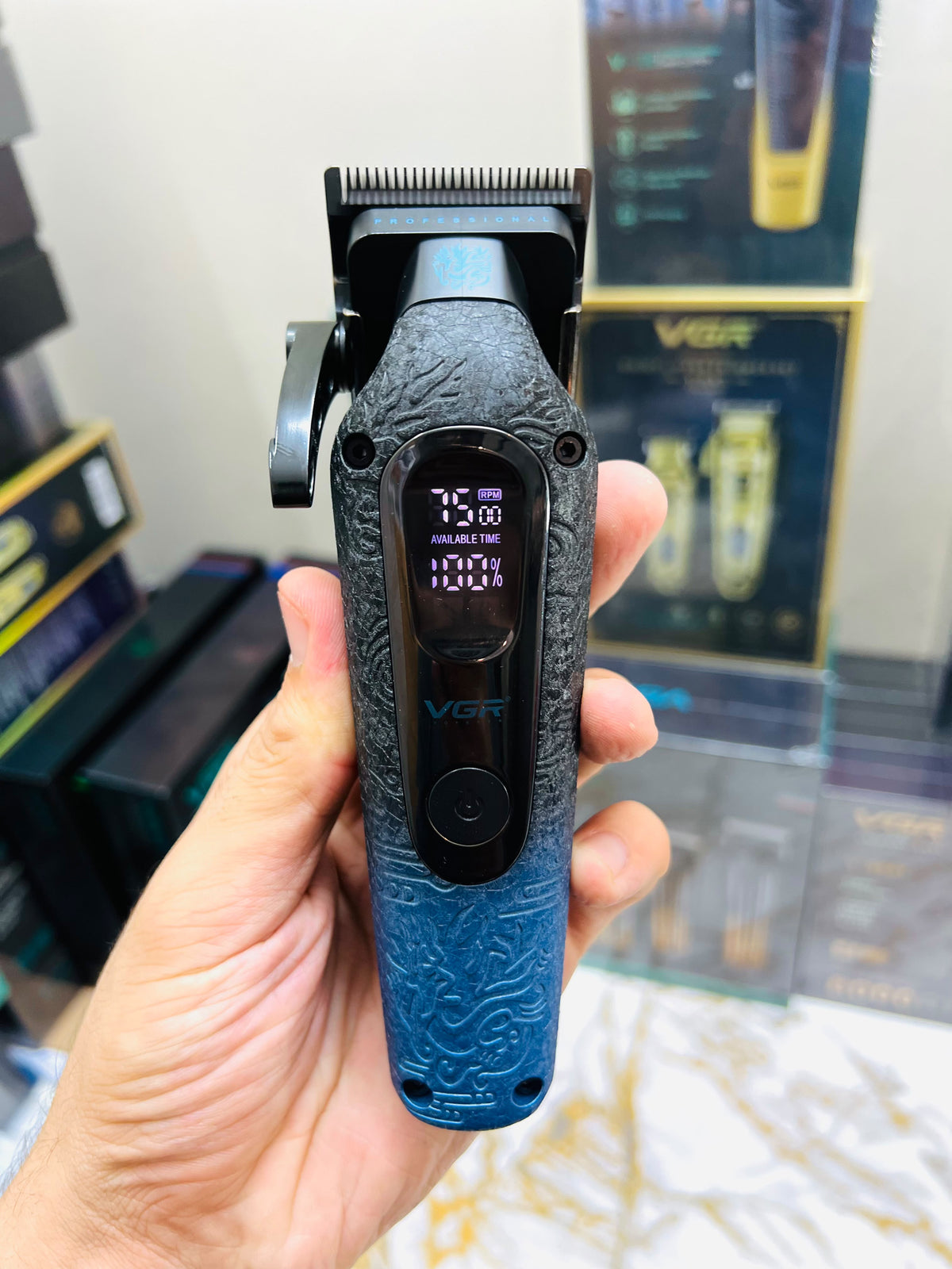 VGR Voyager V-879C Professional Hair Clipper – 7500 RPM Turbo, Ceramic & Titanium Blade, 2000mAh Battery|🇦🇷ARGENTINA LOT