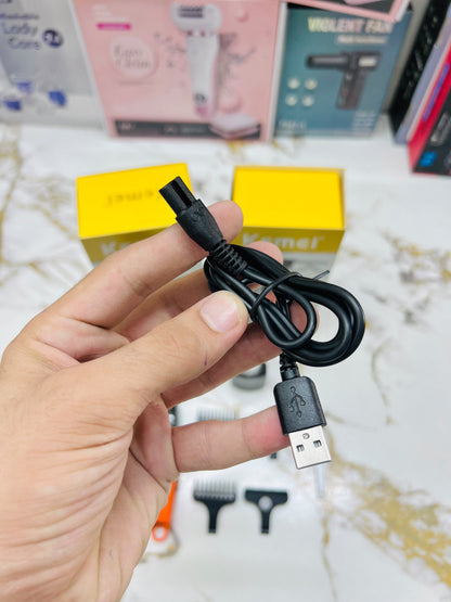 Imported Kemei KM-1750 Professional Trimmer – Metal Body, American Design & LCD Display