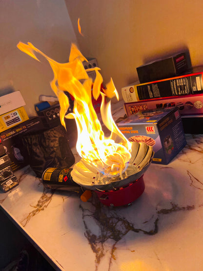 Outdoor Windproof Camping Stove With Butane Bottle  | AwamiImport.com