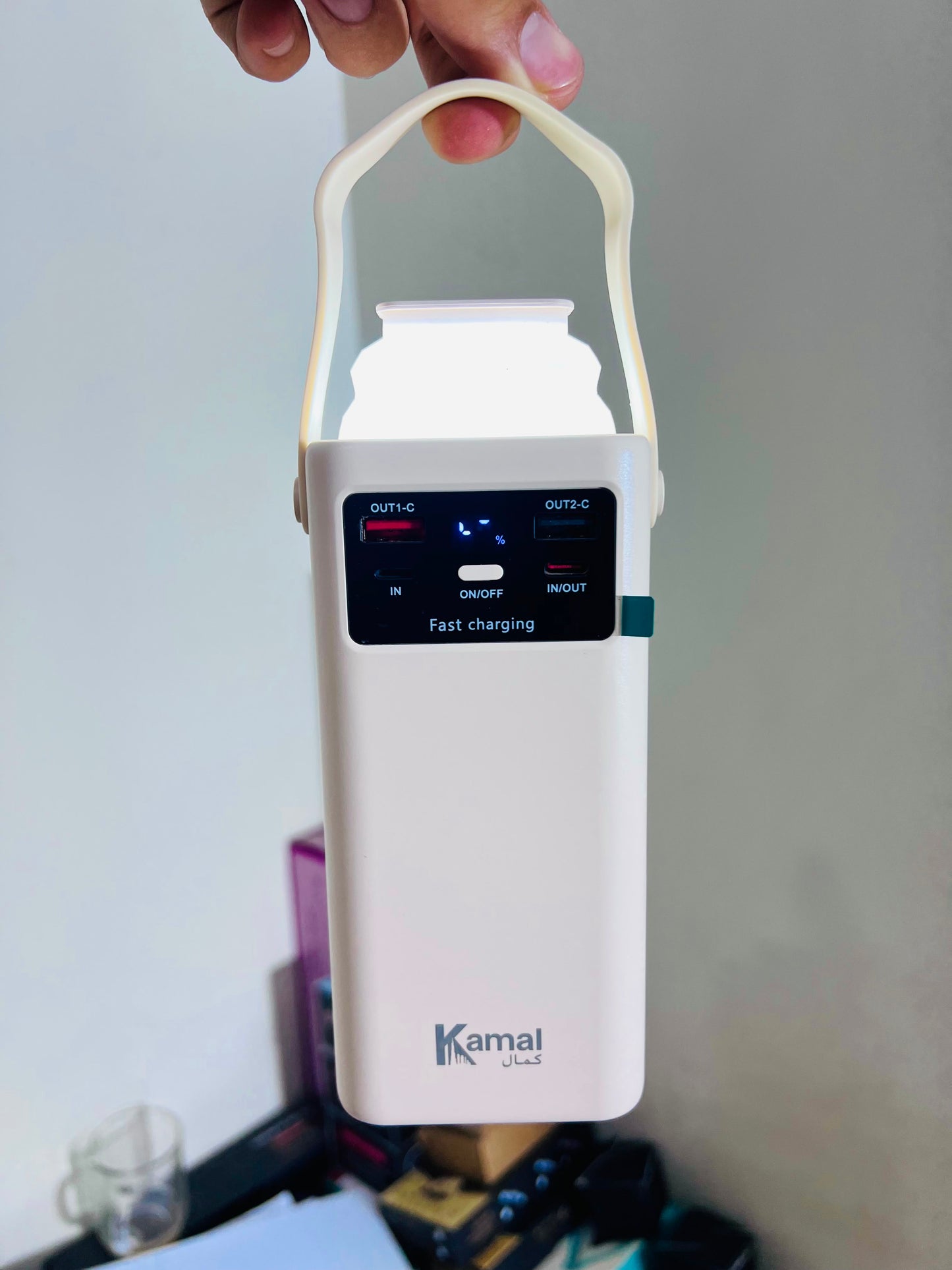 Kamal  30000mAh Power Bank KPB30 -Speed Backup with LED Lamp |