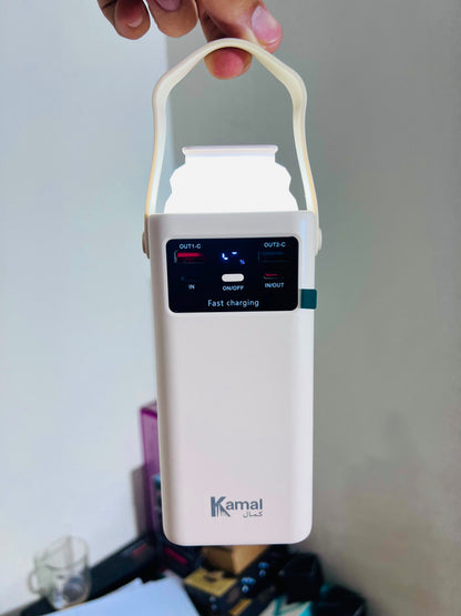 Kamal  30000mAh Power Bank KPB30 -Speed Backup with LED Lamp |