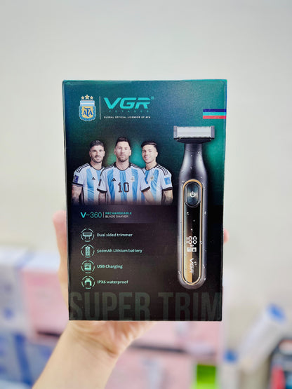VGR Voyager-360 Rechargeable Dual-Sided Trimmer – IPX Waterproof Grooming Machine|🇦🇷ARGENTINA LOT