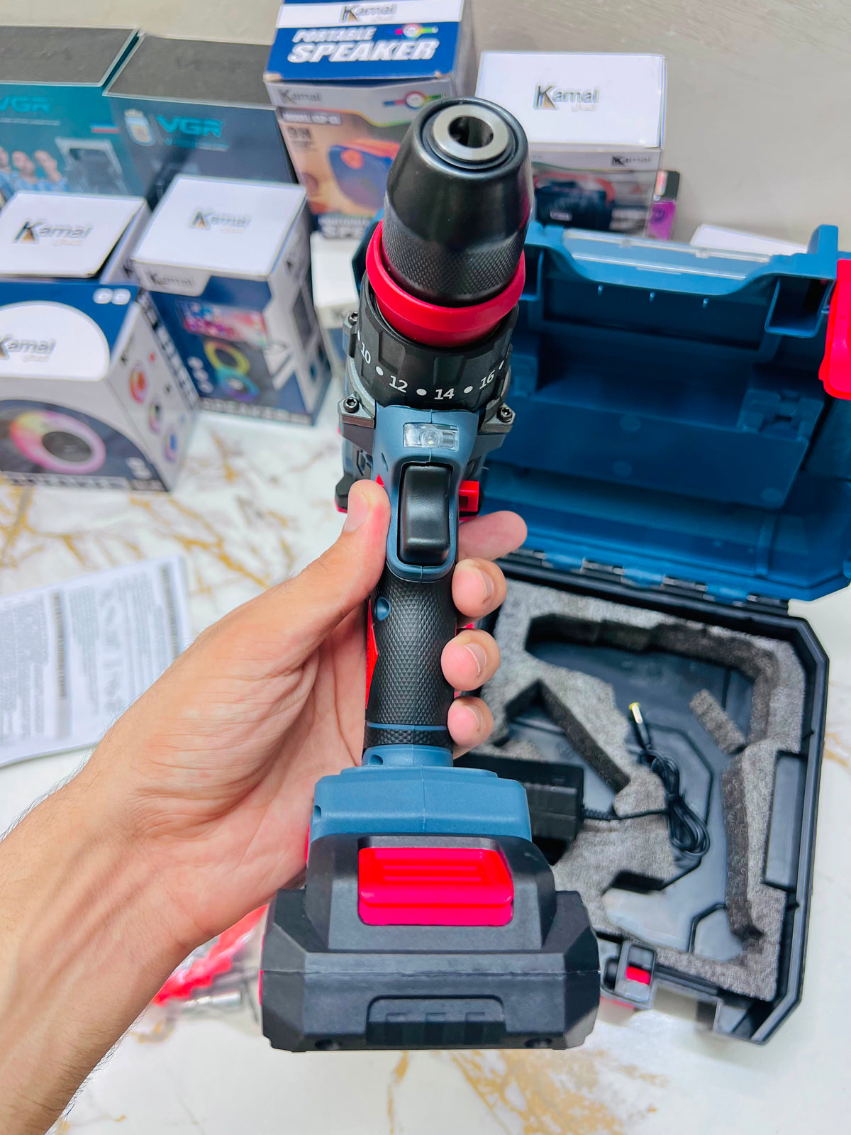 Imported Bosch Powerful Drill – Heavy-Duty Electric Drill for Home, Workshop & DIY | 1-Month Warranty