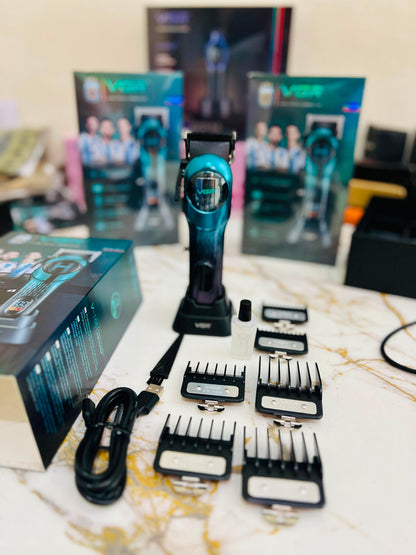 VGR V-166 Professional Stainless Steel Hair Clipper | 2000mAh Lithium Battery| 6 Guide Combs| 🇦🇷 Argentina lot