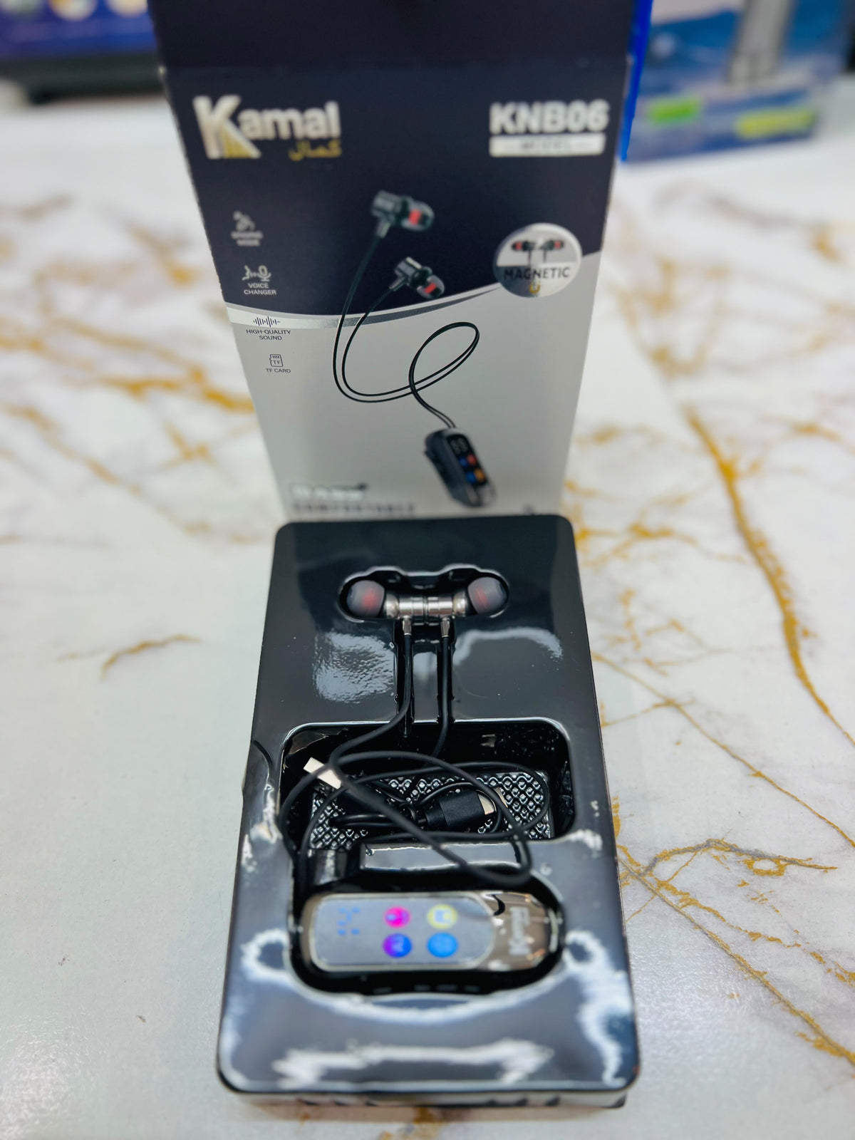 Kamal Magnetic KNB06 Wireless Earphones – 5 Voice Changer Modes, Singing Mode, TF Card & Hearing Protection