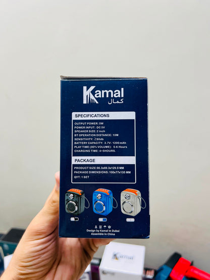 Kamal KSP-04 Portable Wireless Speaker – TWS Link, Radio Mode & 7 Hours Music Time