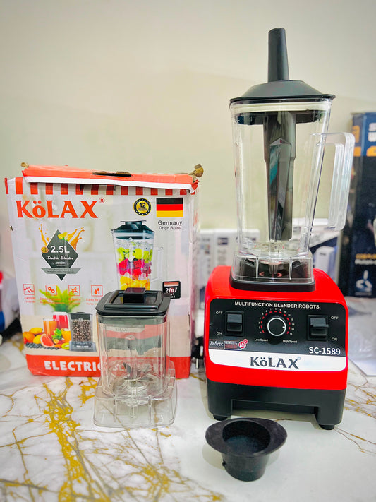 Kolax 2-in-1 Heavy Duty Blender SC-1589 (2.5L) – Powerful Juicer, Grinder & Smoothie Maker with 12-Month Warranty