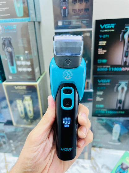 VGR Voyager V-208 Rechargeable Pet Clipper – Ceramic Blade, LED Light, 6 Guide Combs & Lithium Battery|🇦🇷ARGENTINA LOT