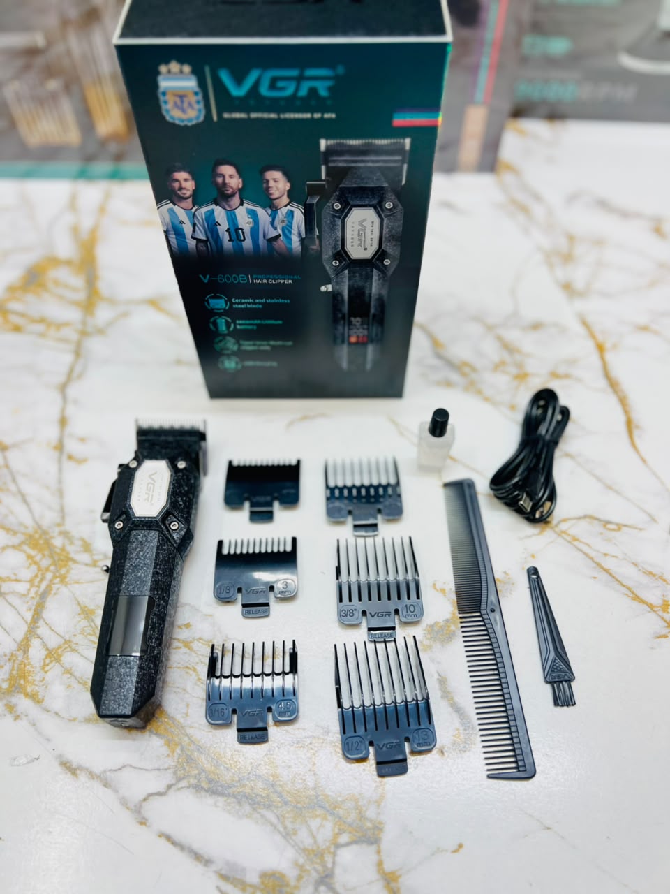 VGR Voyager V-600B Professional Hair Clipper – 7000 RPM Dual Motor, 200 Minutes Runtime|🇦🇷ARGENTINA LOT