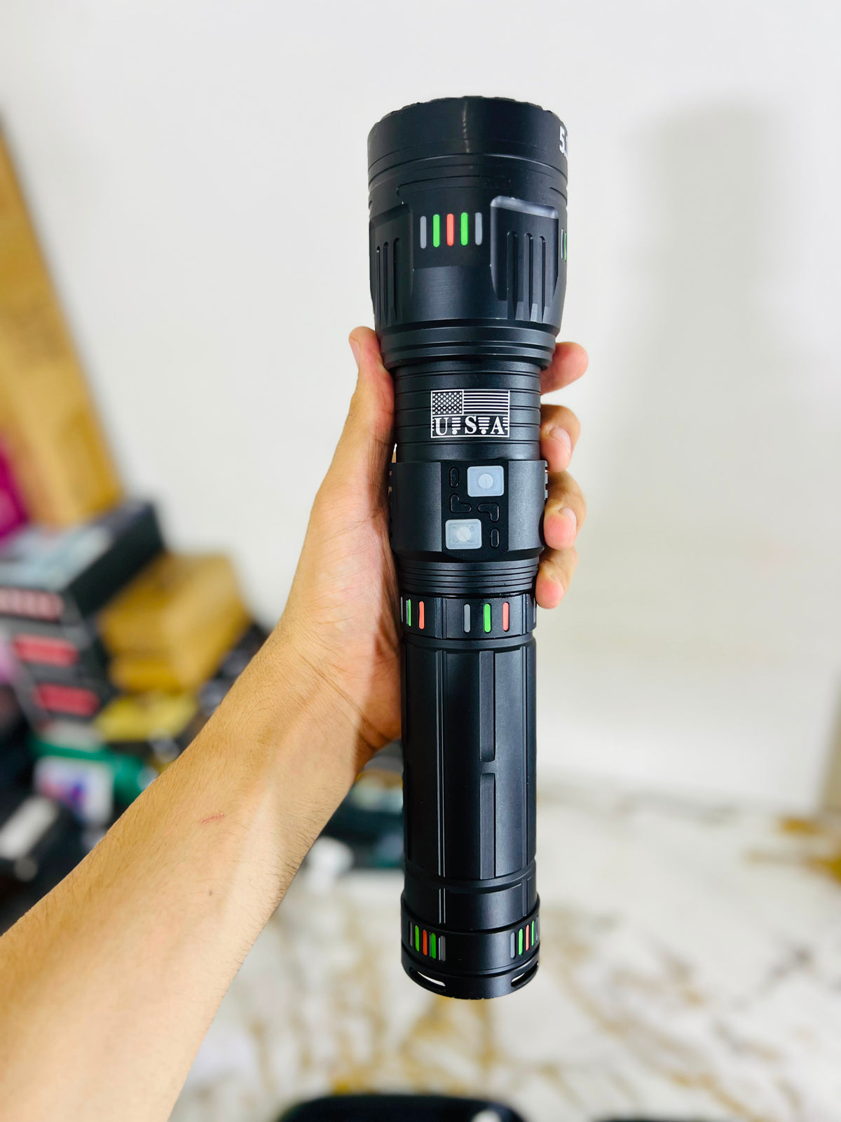 Imported USA 5.11 Rechargeable Emergency LED Light – 8 Hours Backup | 4 Big Battery Cells | High Brightness