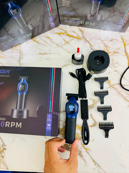 VGR V-886-T Professional Hair Clipper – 8000 RPM High-Speed Motor|🇦🇷ARGENTINA LOT