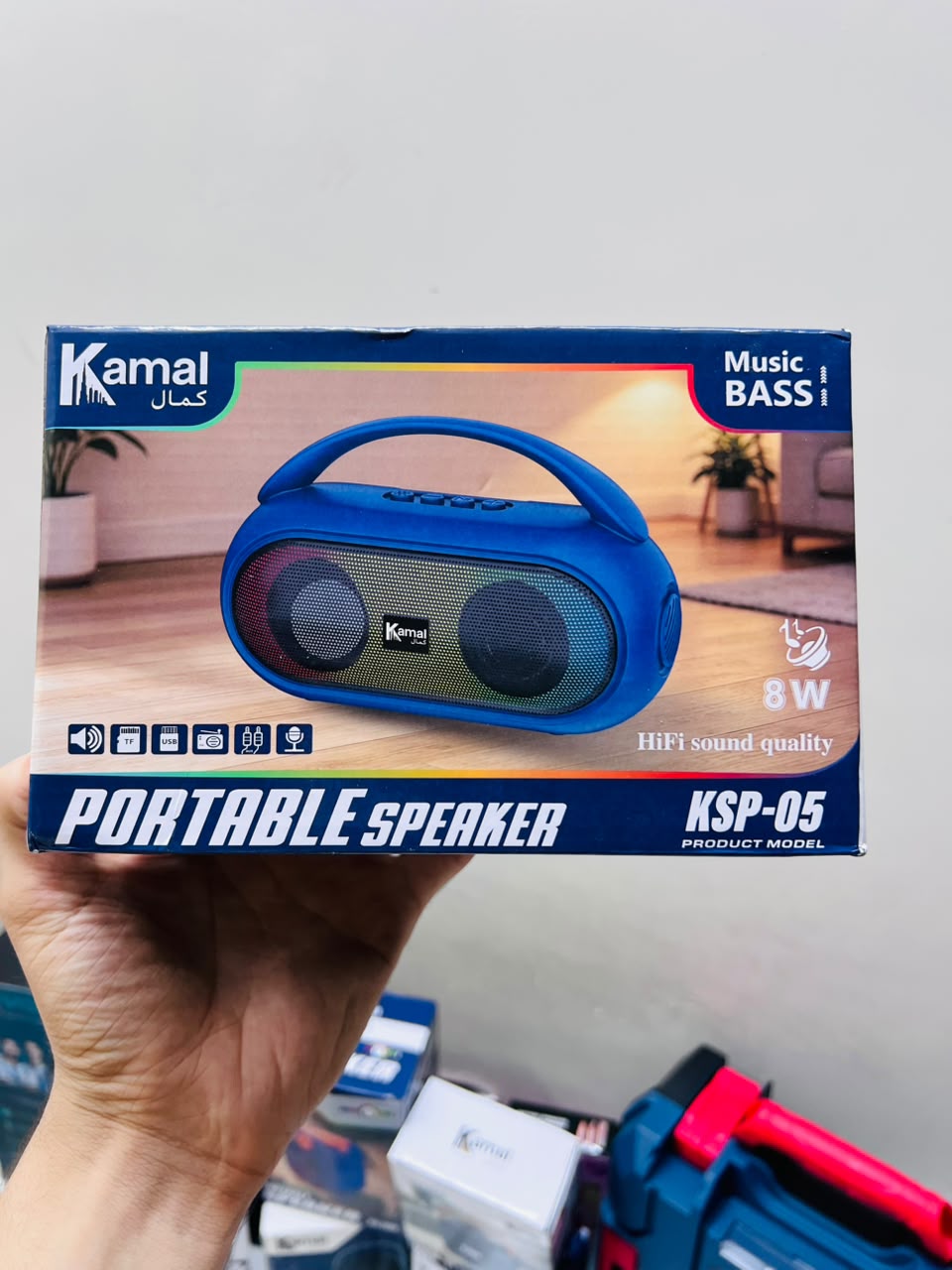 Kamal KSP-05 Portable Speaker – HiFi Sound, 8W Power & 8 Hours Music Time | Made in Dubai
