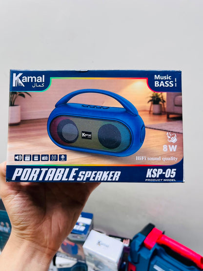 Kamal KSP-05 Portable Speaker – HiFi Sound, 8W Power & 8 Hours Music Time | Made in Dubai