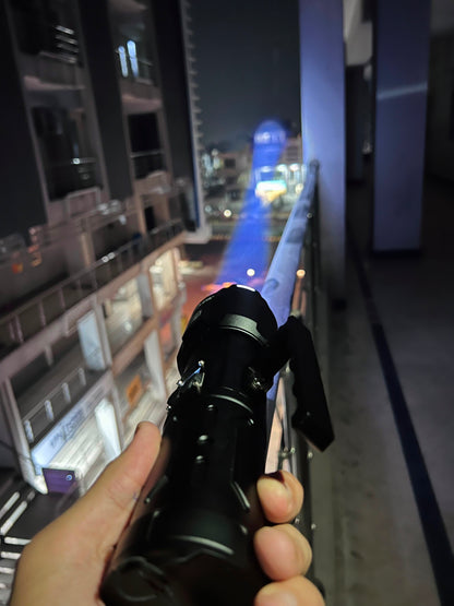 Ruilang RL-2406 Multifunction LED Flashlight with Digital Display | 18650 X4 Lithium Battery