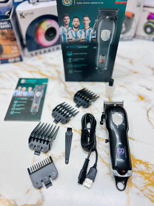 VGR V-652M Professional Hair Clipper – Stainless Steel Blade, 1500mAh Battery|🇦🇷ARGENTINA LOT