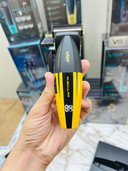 VGR Voyager Super Power V-285 Muscular C1 Trimmer – 9000 RPM, Metal Body, Ceramic Blade & 6 Magnetic Guide Combs|🇦🇷ARGENTINA LOT