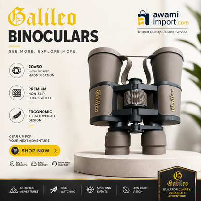 Imported Galileo 20×50 High-Power Binocular –Travel & Adventure