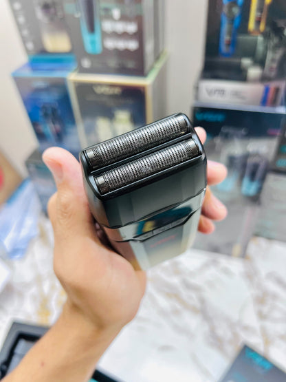 VGR V-308 Professional Foil Shaver – 3-Speed Double Titanium Foil, 9000 RPM Metal Body|🇦🇷ARGENTINA LOT