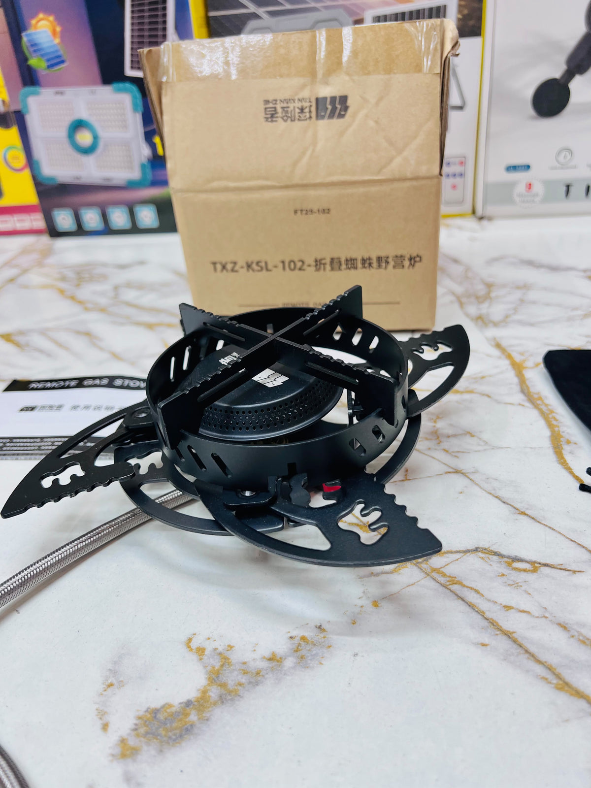 Imported Remote Gas Stove FT25-102 – Portable Folding Camping Stove
