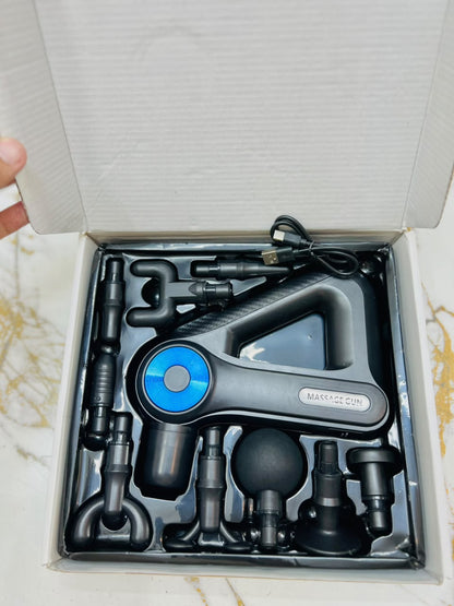 SLH-8891 Massage Gun – 9 Massage Heads, Adjustable Levels & Rechargeable Lithium Battery
