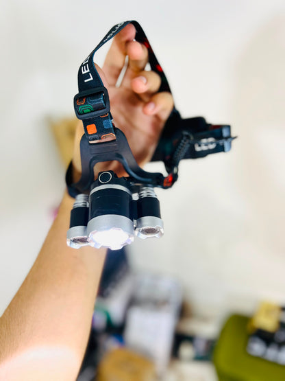 High Power 3x CREE T6 LED Head Lamp with 2x 18650 Rechargeable Batteries – Ultra Bright Head Torch | AwamiImport.com