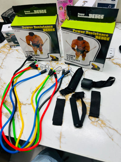 Power Resistance Bands Home Gym Extreme Set JT-003 – Full Body Workout Kit