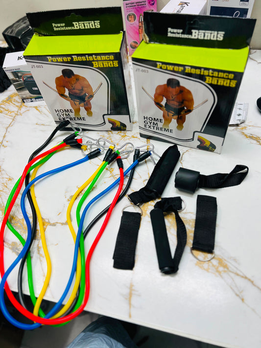 Power Resistance Bands Home Gym Extreme Set JT-003 – Full Body Workout Kit