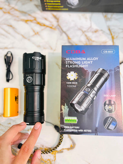 COBA  Aluminum Alloy Strong Light Flashlight CB-B51