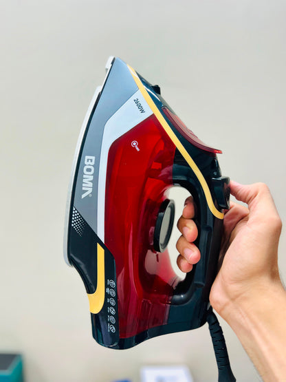 BOMA BM-6035 2600W Steam Iron – German Design with Vertical Steam & Overheat Protection