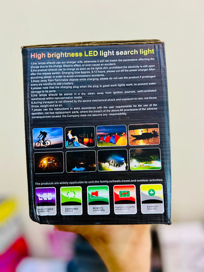 TD LIGHT 6000A 30W T6 Rechargeable LED Night Light