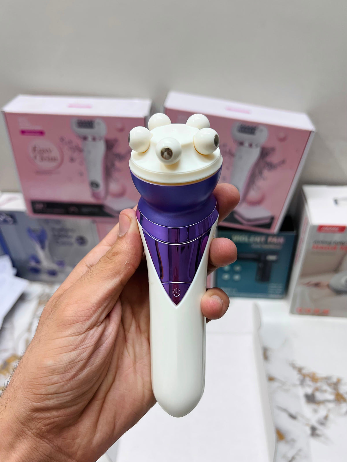 Washable Lady Care Set 7-in-1 M-727 – Lady Shaver, Callus Remover, Massager & Bikini Trimmer