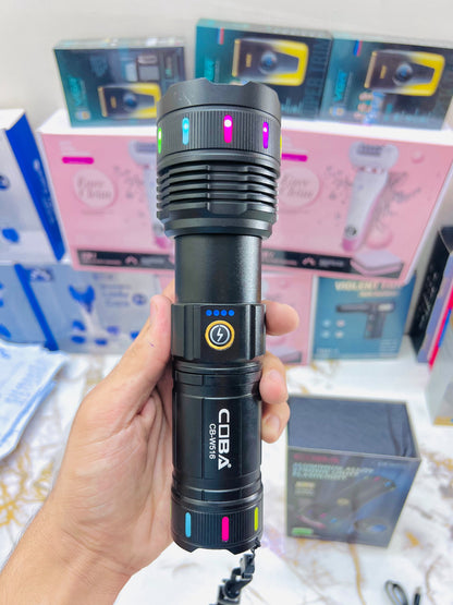 COBA TG WICK W516 Flashlight – 2000M Long-Range Torch, Aluminium Alloy Body & Lithium Battery