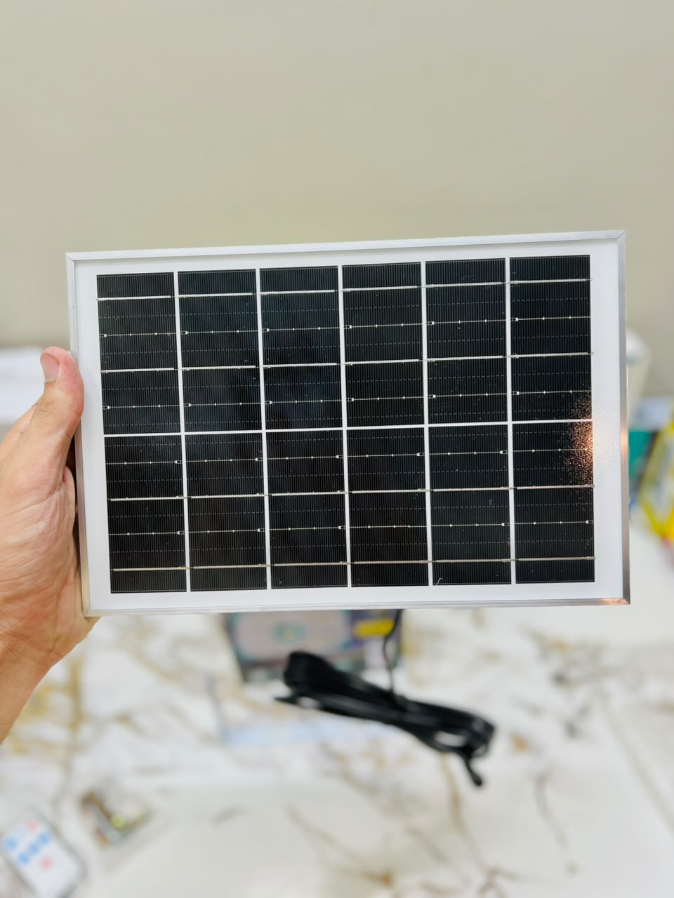 COBA CB-F188 100W Solar LED Light – Remote Control Emergency Light for Home, Car & Outdoor Use